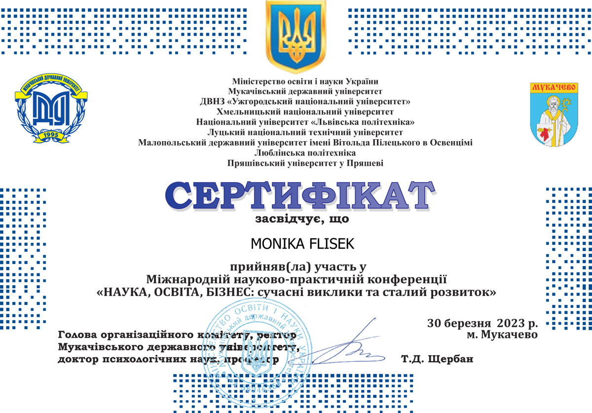 Certyfikat Ukraina